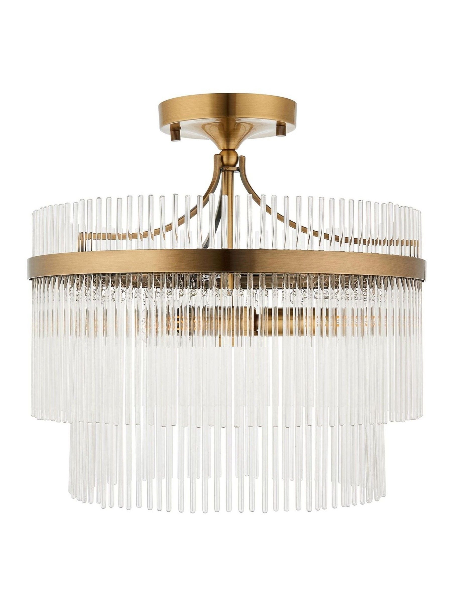 Gallery Home antique brass Marietta ceiling light 40cm (British brand)