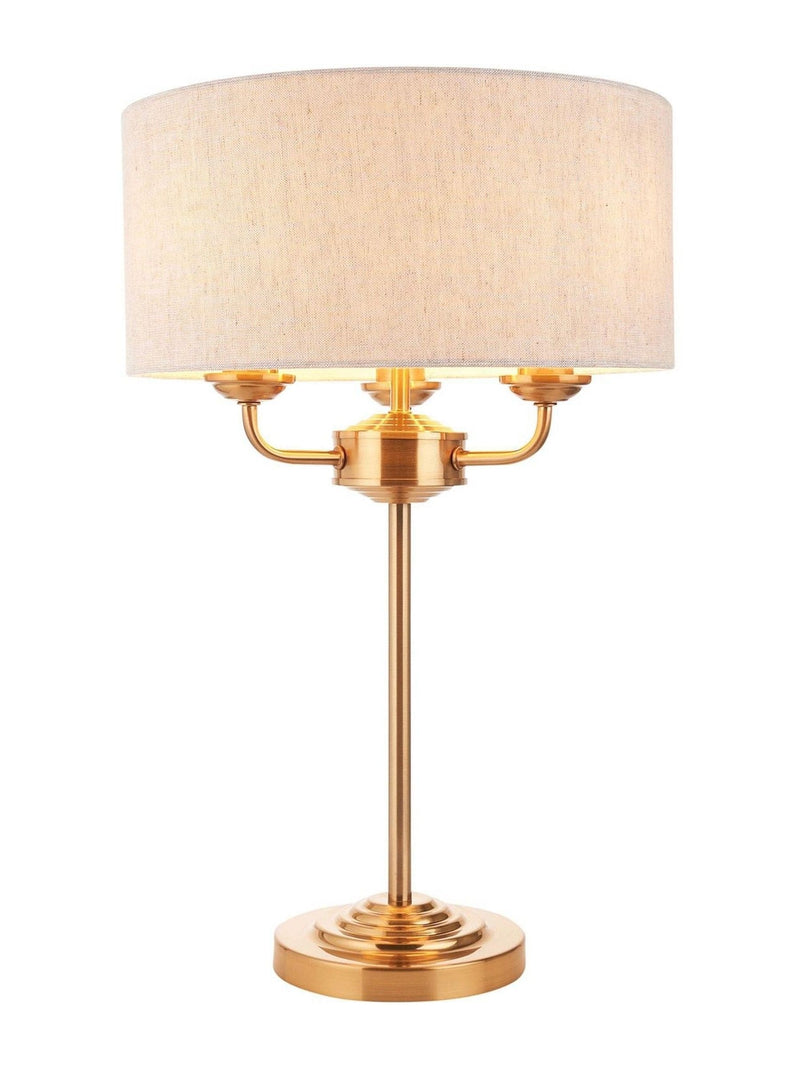 Gallery Home Highclere vintage brass table lamp 50cm (British brand)