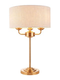 Gallery Home Highclere vintage brass table lamp 50cm (British brand)