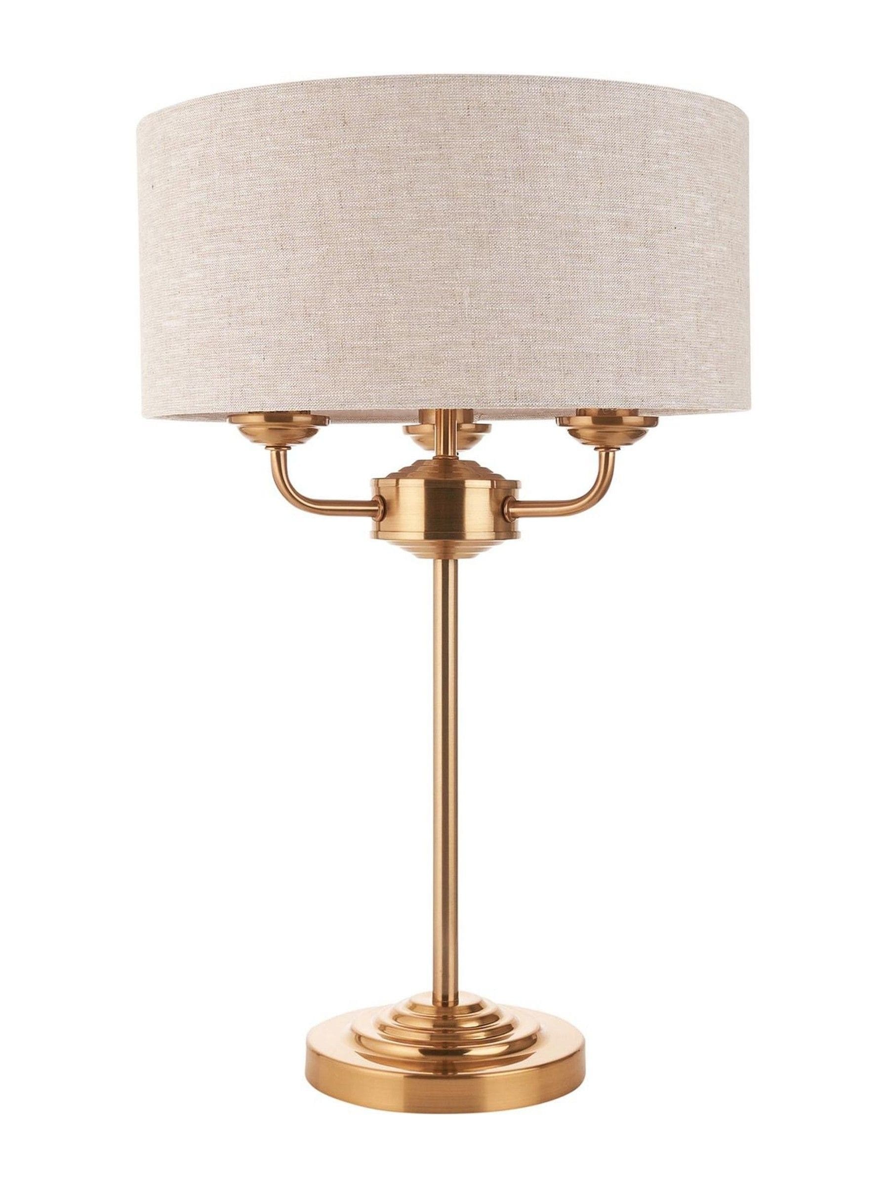 Gallery Home Highclere vintage brass table lamp 50cm (British brand)
