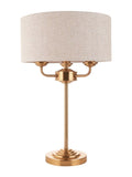 Gallery Home Highclere vintage brass table lamp 50cm (British brand)