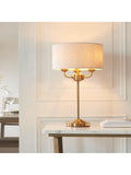 Gallery Home Highclere vintage brass table lamp 50cm (British brand)