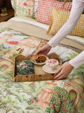 Voyage Maison Green Eden Ruins printed duvet cover set (British brand)