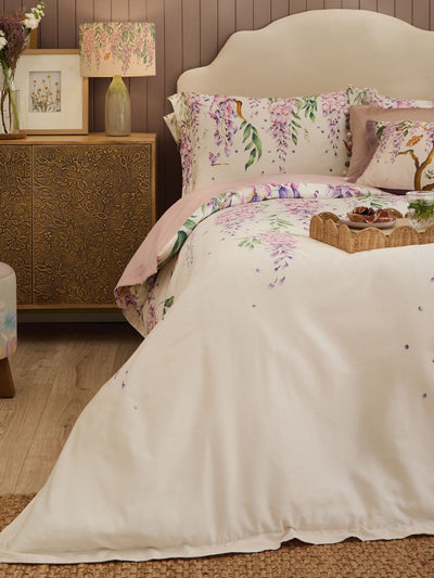 Next Voyage Maison Mariposa Purple Oxford Edge Duvet Cover Set- Buy online at McGrocer