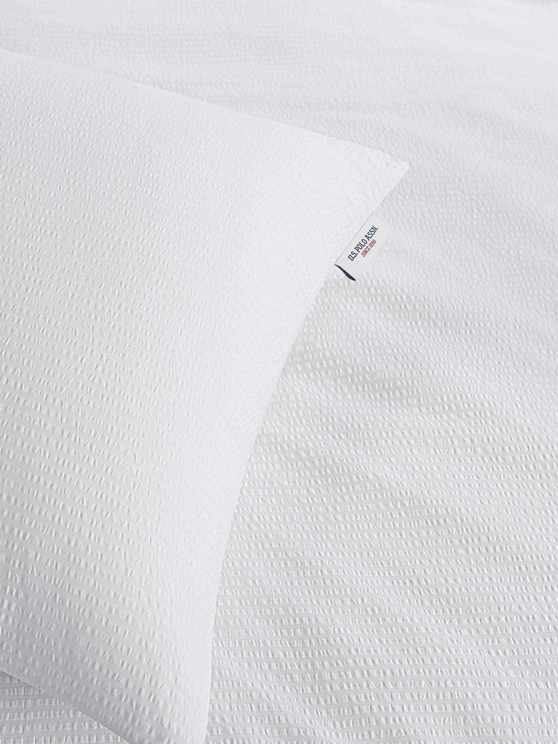 U.S. Polo Assn. bright white pure cotton duvet set (British brand)