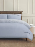 U.S. Polo Assn. True Navy Pure Cotton Chambray Duvet Set (British brand)