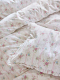 Shabby Chic by Rachel Ashwell® Ditsy Floral Trellis Print Petite Ruffle Duvet Cover and Pillowcase Set