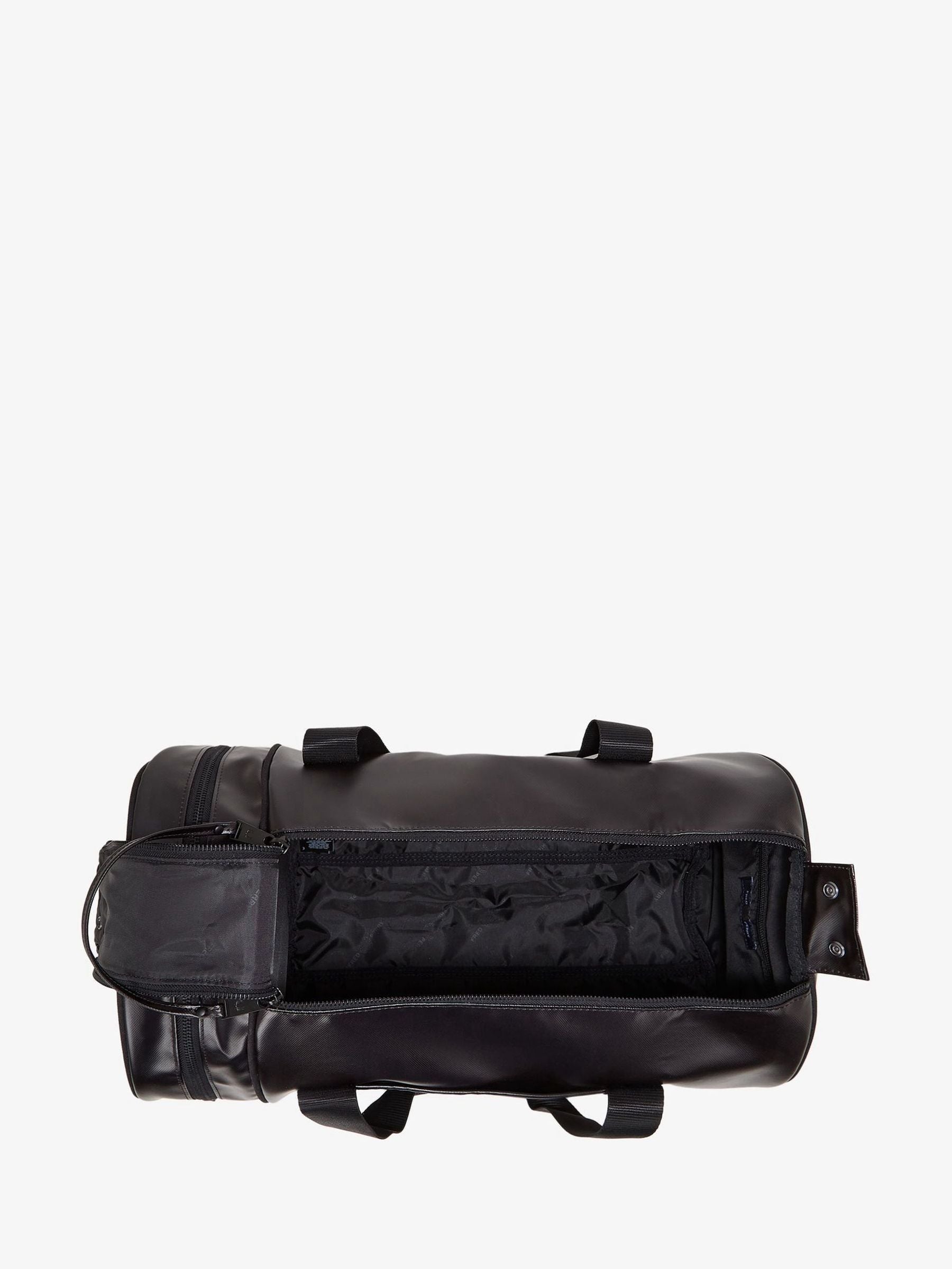 Fred Perry barrel bag tonal classic black, imported from the UK