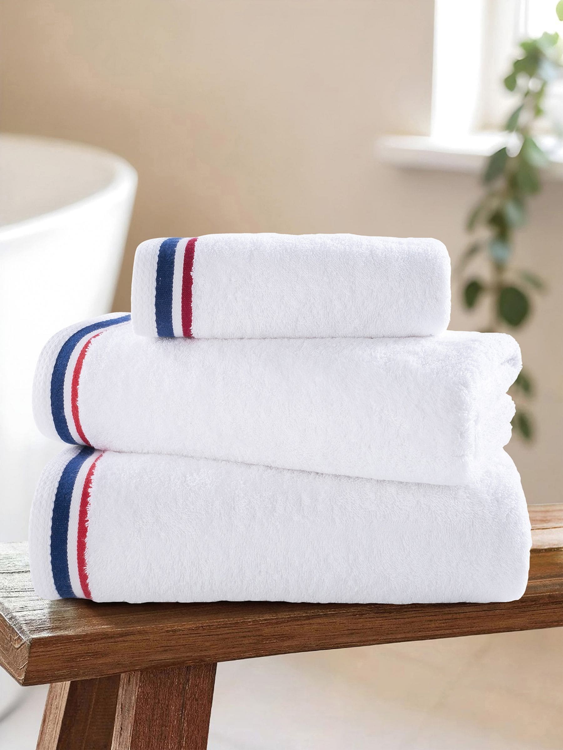 U.S. Polo Assn. cotton stripe towel, UK version