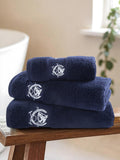 U.S. Polo Assn. Navy Iris Pure Cotton Horse Crest Towel