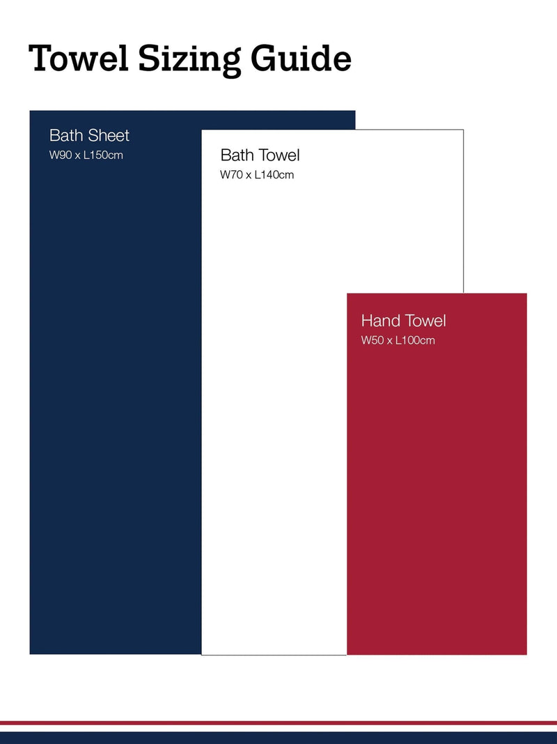 U.S. Polo Assn navy iris geometric cotton towel, UK version