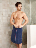 U.S. Polo Assn. Navy Iris Pure Cotton Brand Stripe Towel