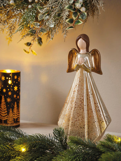 Next Decoris Terracotta Christmas Angel Ornament 30.5 cm- Buy online at McGrocer