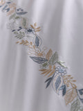 Appletree White Julianna Embroidery 100% Cotton Duvet Cover Set - British product