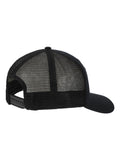 New Balance black stacked patch logo trucker hat, UK version