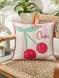Fusion pink cherry cushion 43x43cm (British brand)