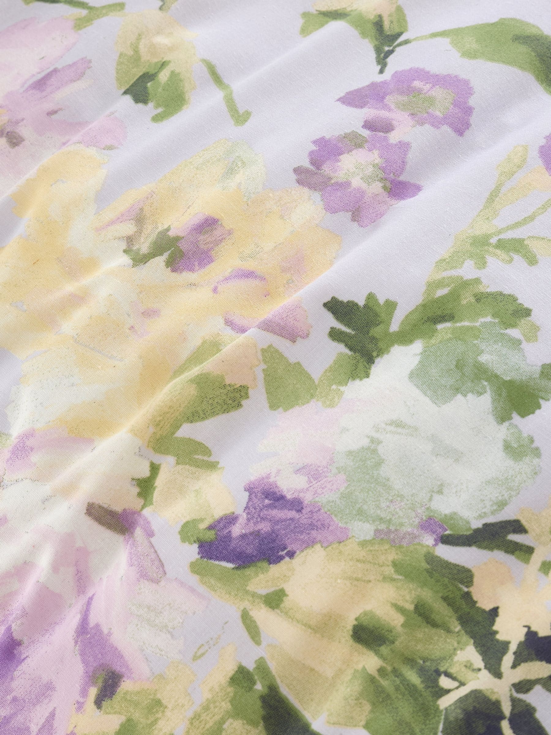 Dreams and Drapes lilac flourette duvet cover set - British product