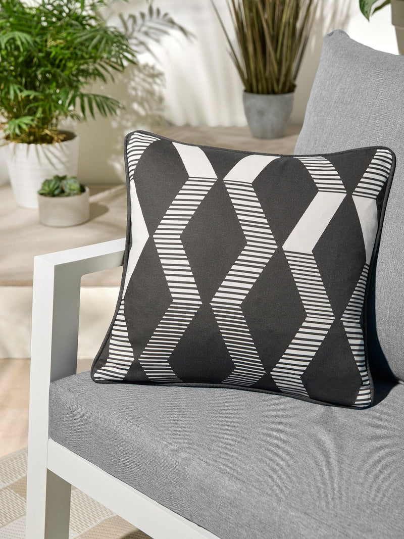 Fusion Black Rico cushion 43cm - British product