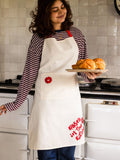 Rockett St George red lipstick apron, imported from the UK