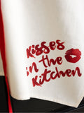 Rockett St George red lipstick apron, imported from the UK