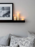 Lights4fun Natural 6 Slim LED Battery Candles With Dripping Wax