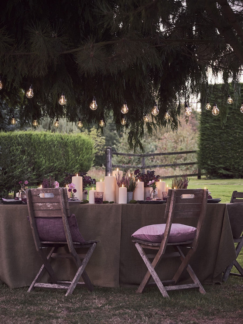 Lights4fun Natural TruGlow waterproof outdoor candle 30cm, UK version