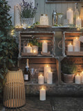Lights4fun natural waterproof outdoor candles, UK version