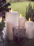Lights4fun natural waterproof outdoor candles, UK version