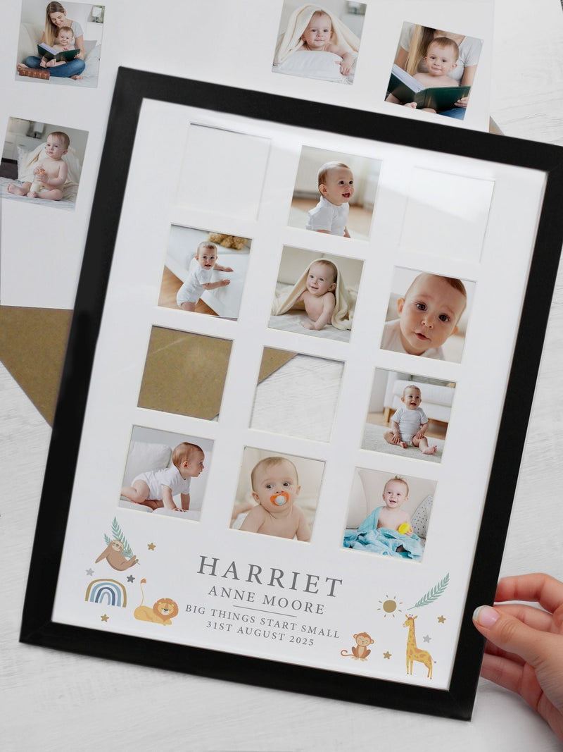 PMC personalised animal multi photo frame 38x30cm - British product