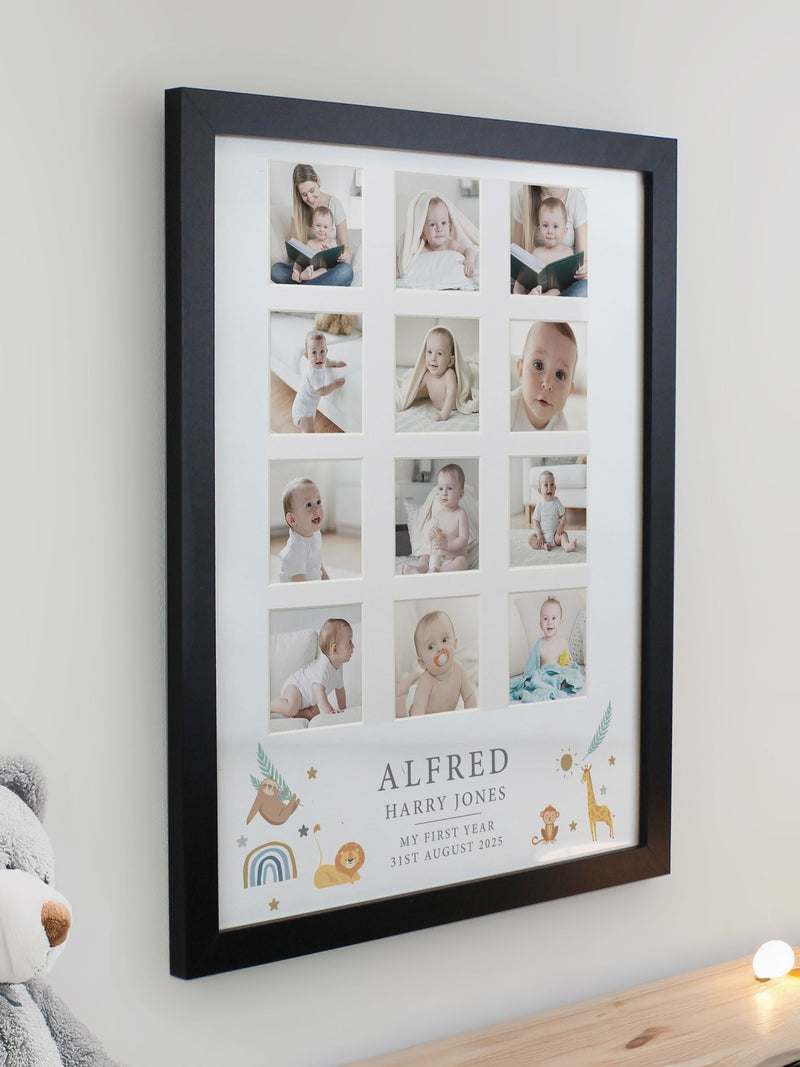 PMC personalised animal multi photo frame 38x30cm - British product