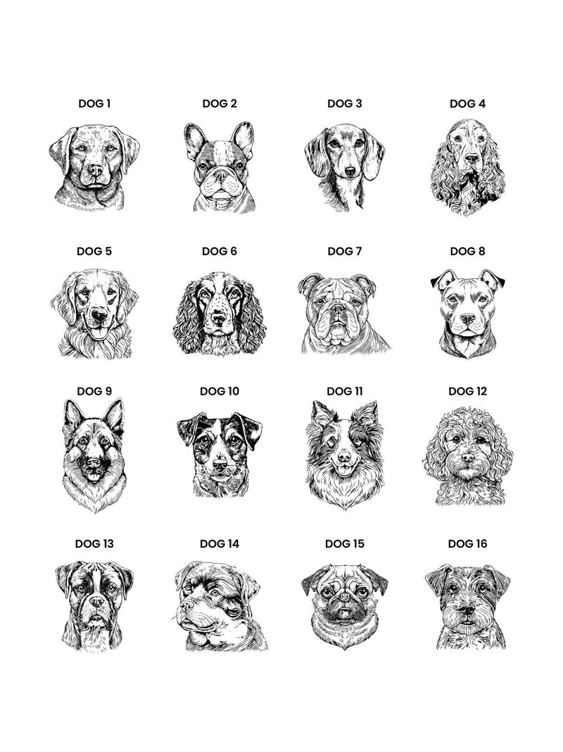 PMC personalised dog breed treat jar 13cm, UK version