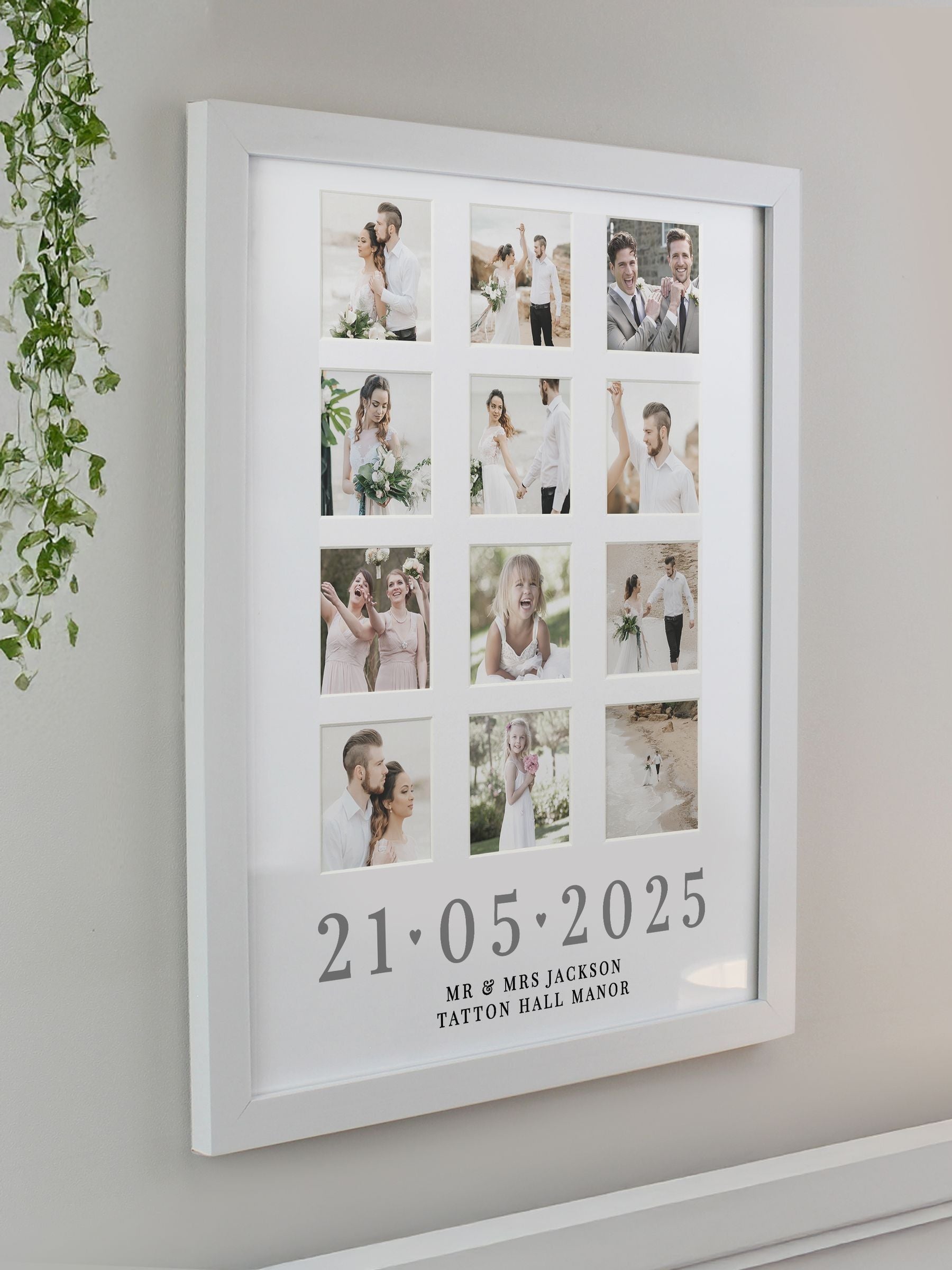 PMC personalised photo frame for 12 photos, UK version
