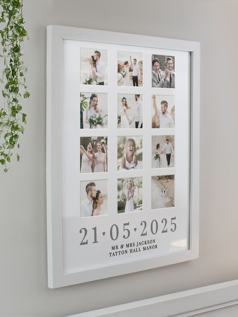 PMC personalised photo frame for 12 photos, UK version