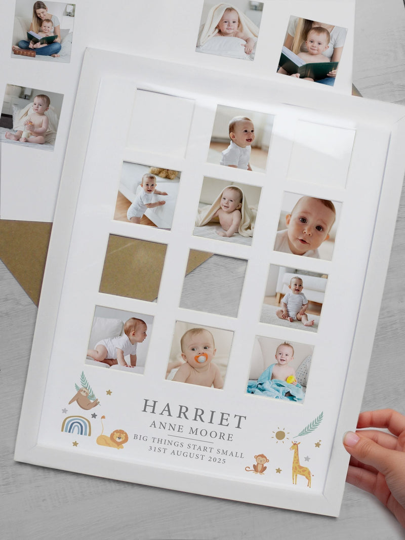 PMC personalised animals multi photo frame, UK version