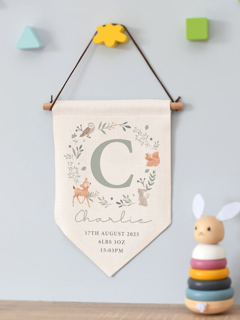 PMC Woodland Animal banner 28.5x23 cm, imported from the UK