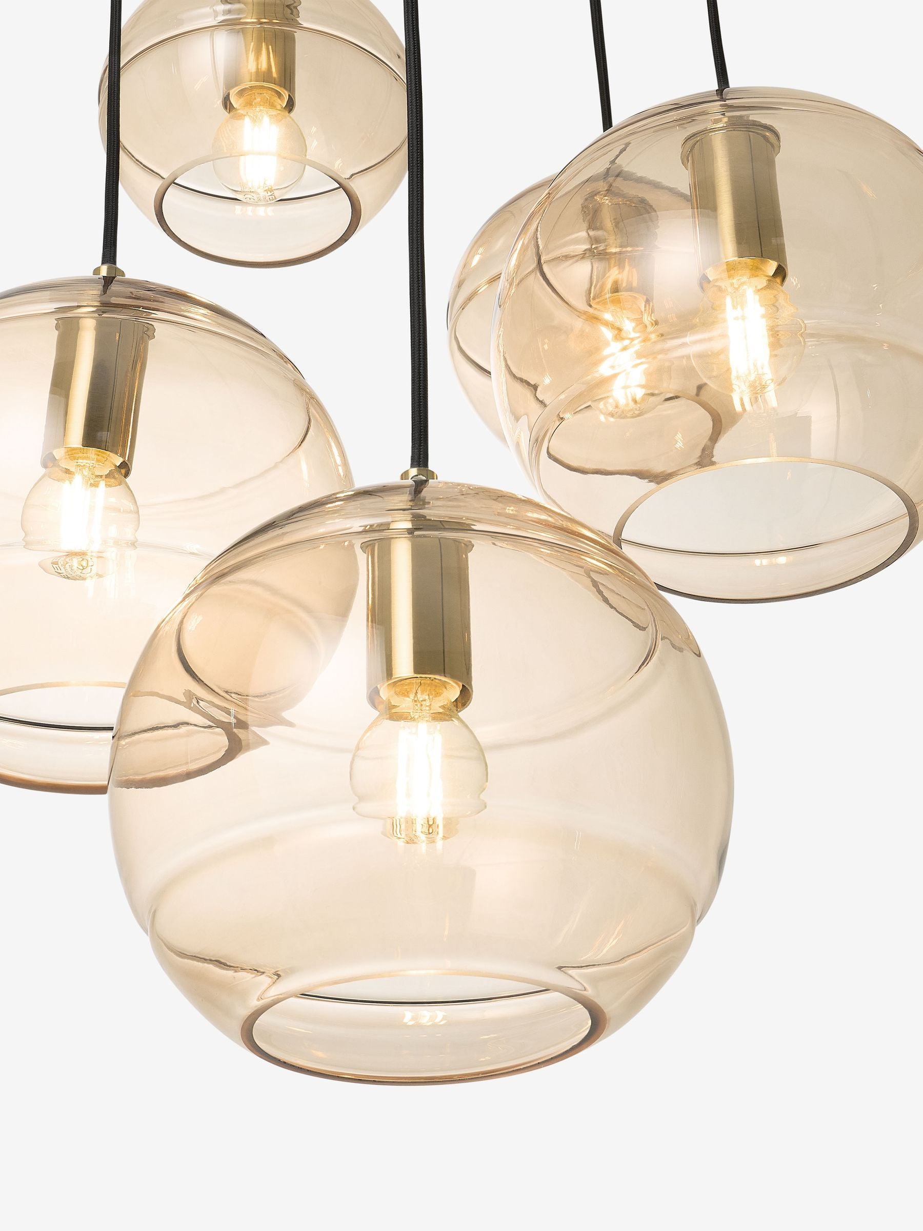 MADE.COM Mika 5 cluster light black champagne, UK version