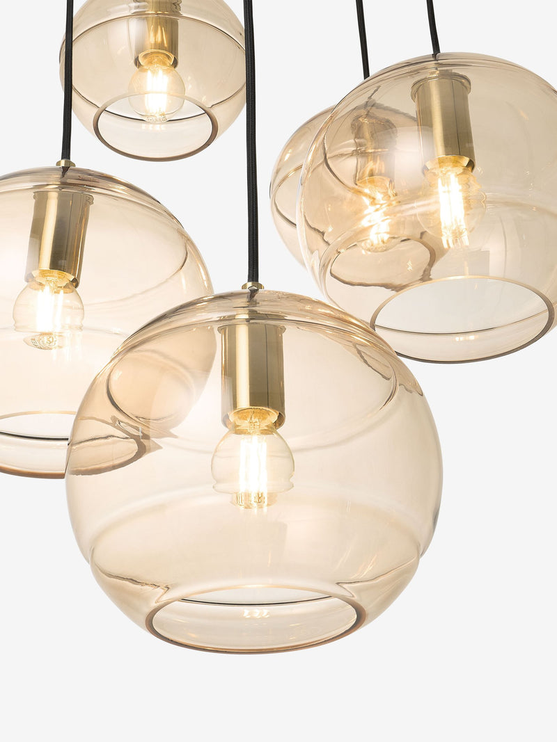 MADE.COM Mika 5 cluster light black champagne, UK version