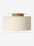 MADE.COM Neutra cream wood flush light 34cm, UK version