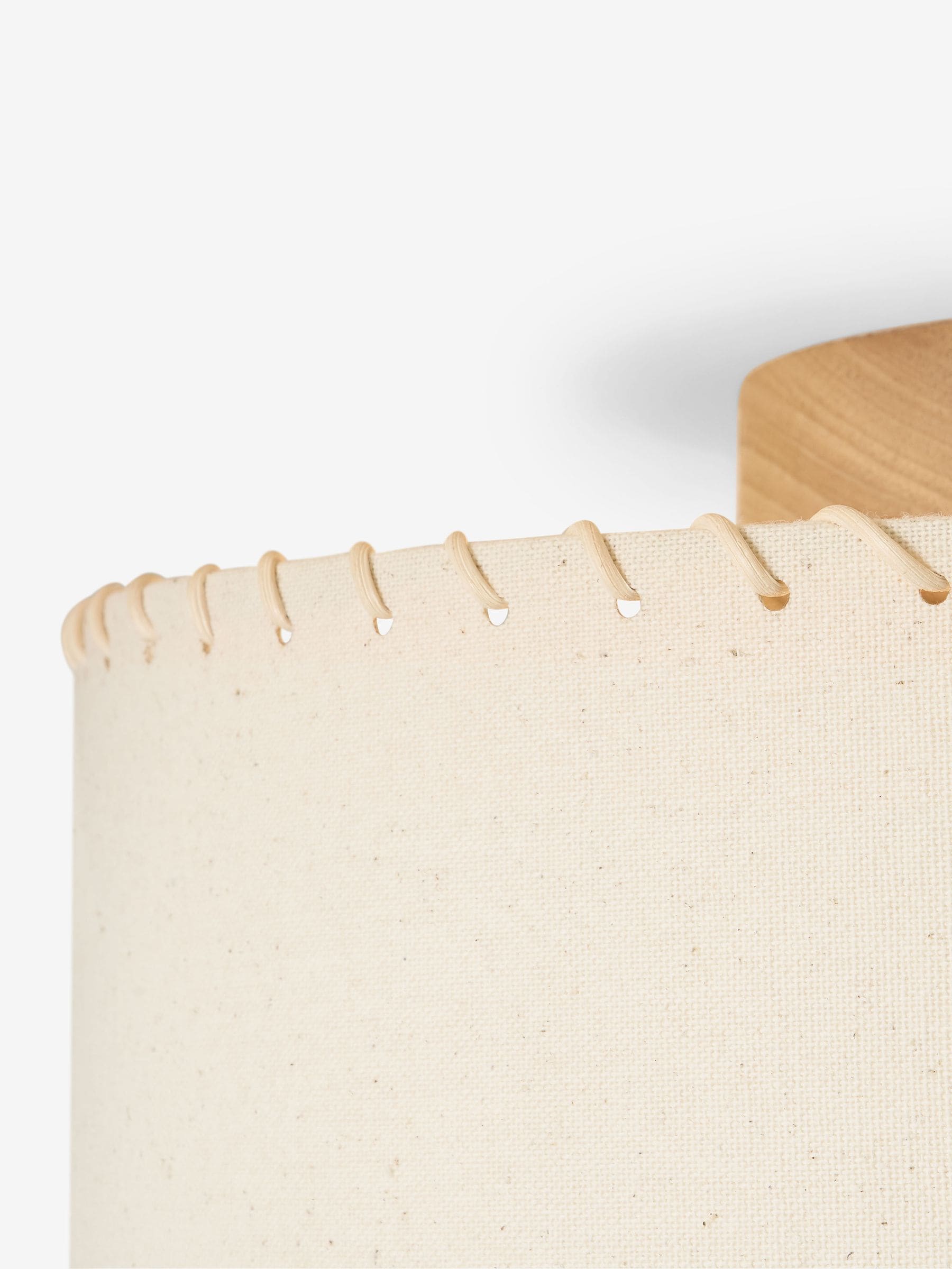 MADE.COM Neutra cream wood flush light 34cm, UK version