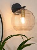 MADE.COM Black/Champagne Mika Wall Light
