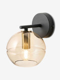 MADE.COM Black/Champagne Mika Wall Light