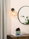 MADE.COM Black/Champagne Mika Wall Light