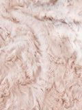 Shabby Chic pink textured faux fur throw - British product