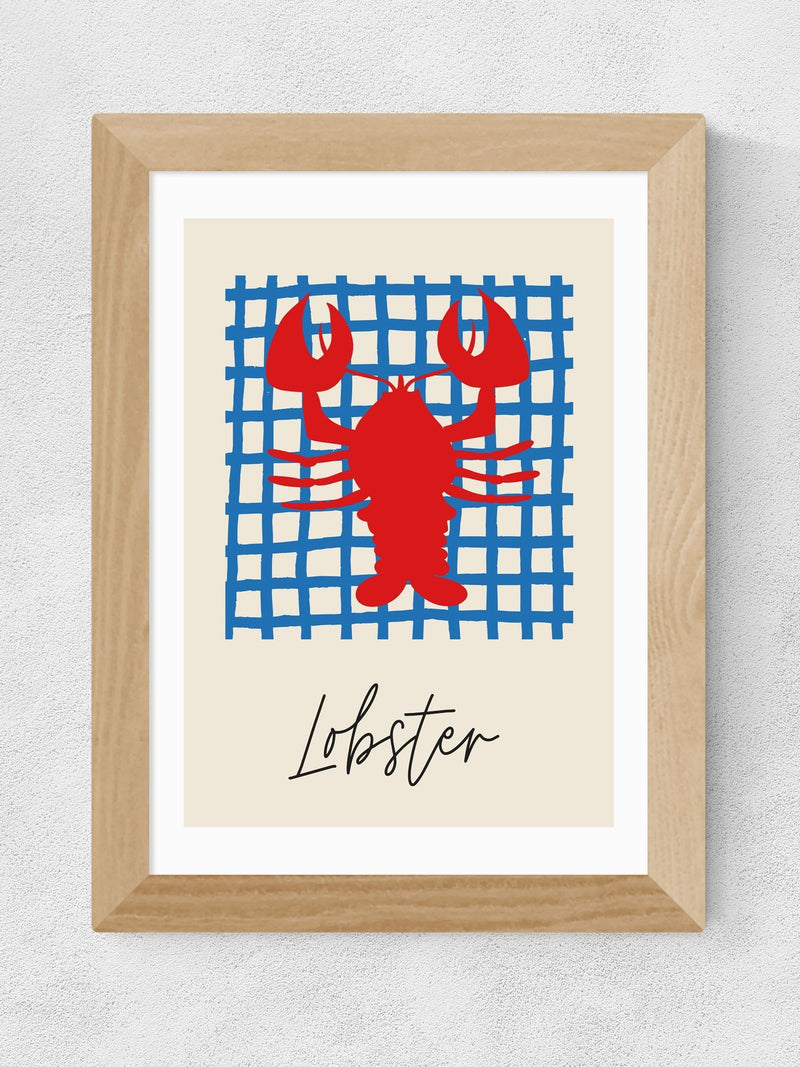 East End Prints framed lobster art print - British product