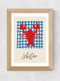 East End Prints framed lobster art print - British product