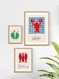 East End Prints framed lobster art print - British product