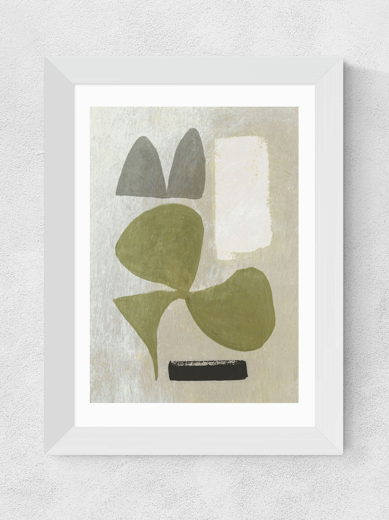 East End Prints abstract green framed art print (British brand)