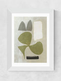 East End Prints abstract green framed art print (British brand)