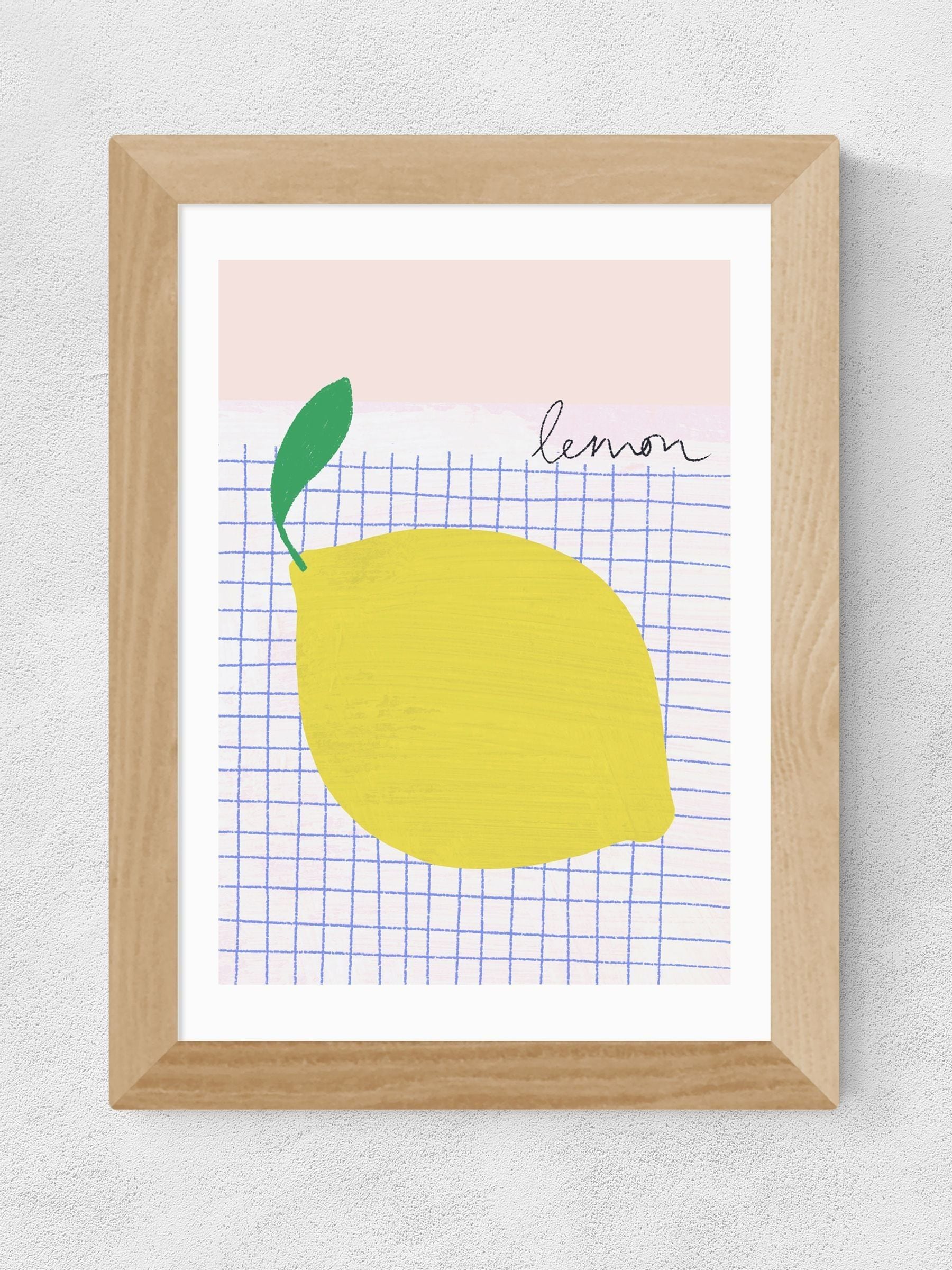 East End Prints Oak Big Lemon Framed Art Print