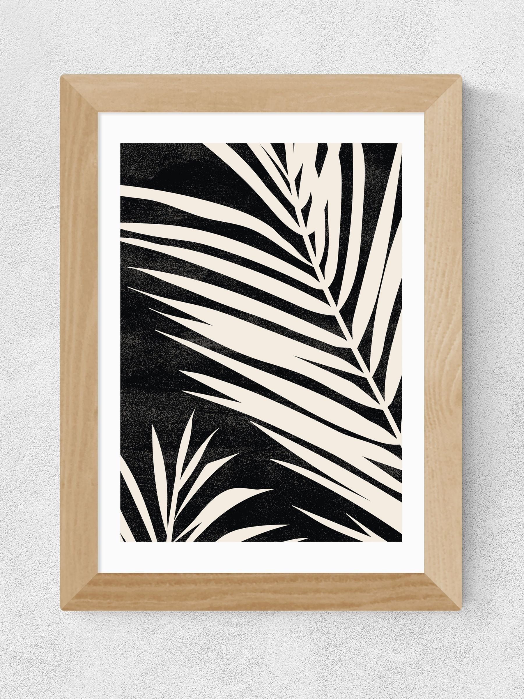 East End Prints Oak Moody Palm Fronds framed art print - British product